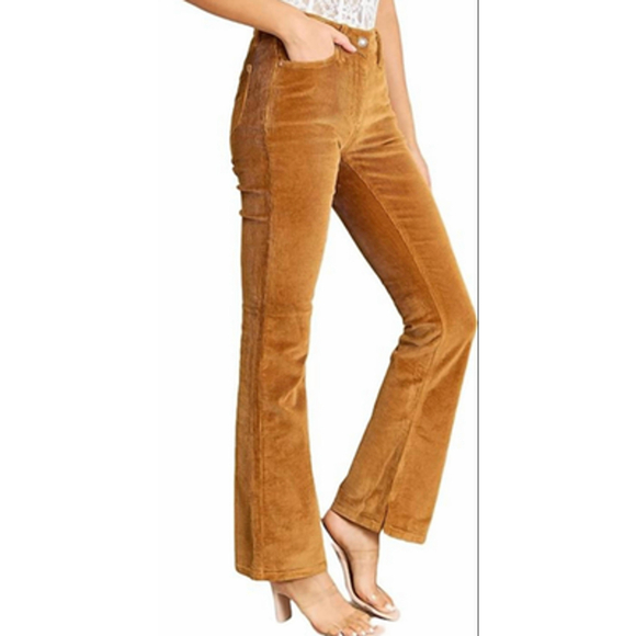 Judy Blue Corduroy Pants Womens 18W Camel Brown Cordelia Bootcut Mid Rise NEW - Picture 2 of 12